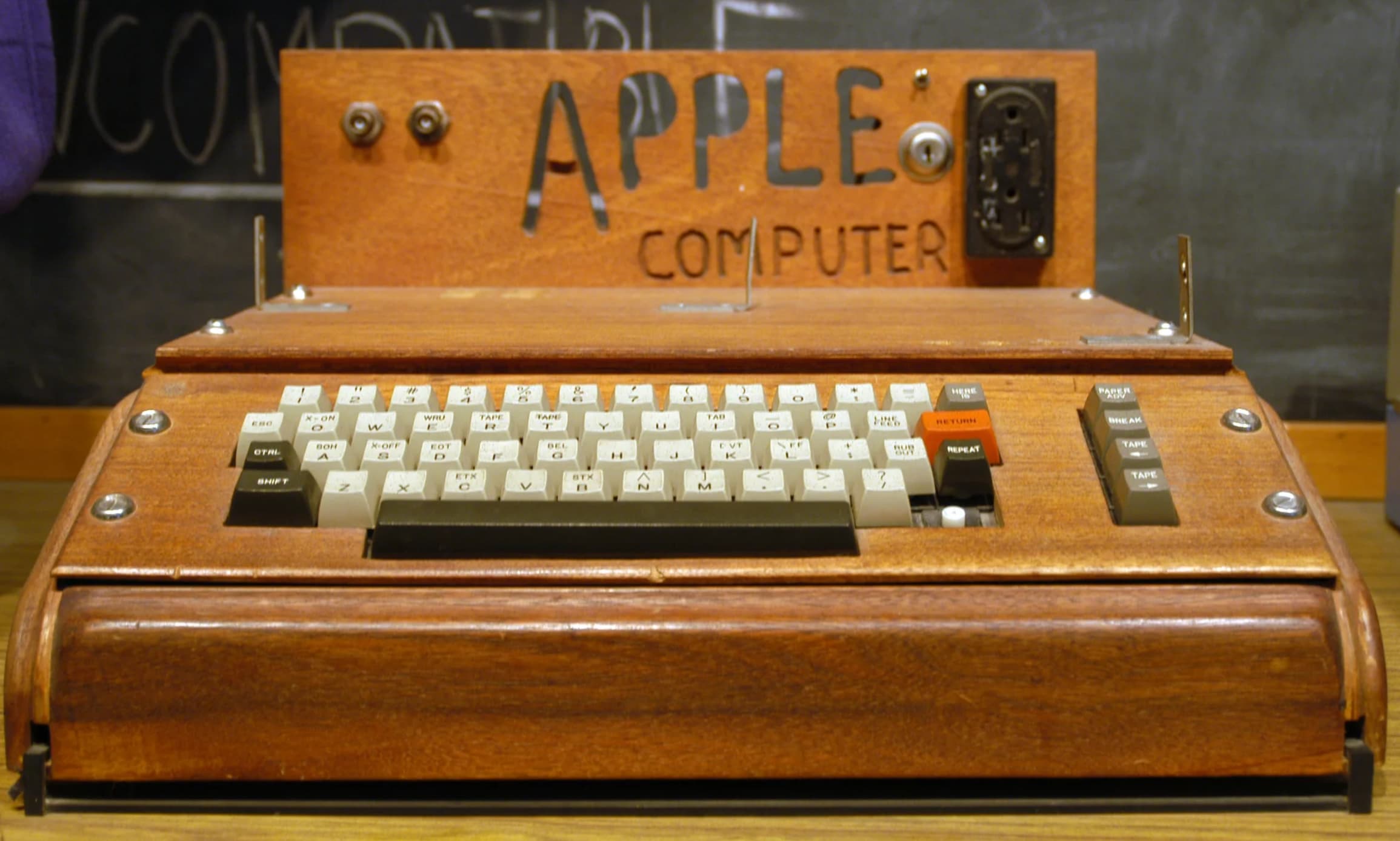 Apple’s original computer, circa 1976. 